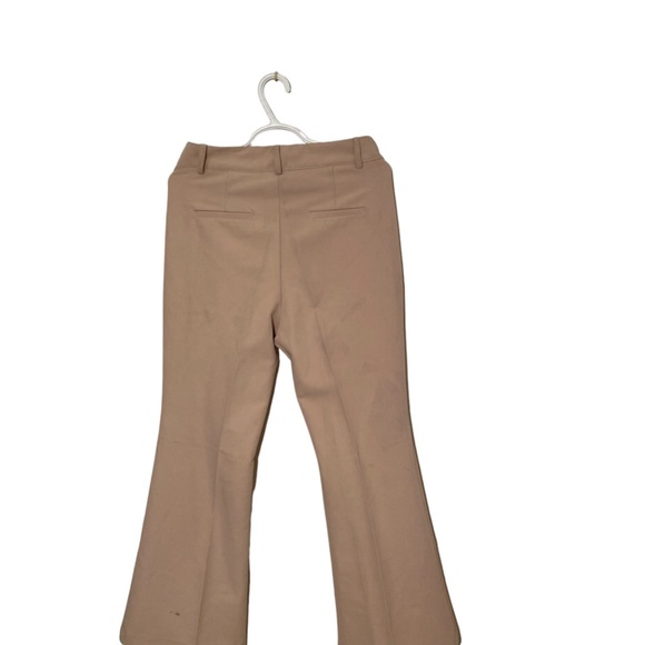 Beige Wide leg Pants Casual ladies office wear - Picture 4 of 5